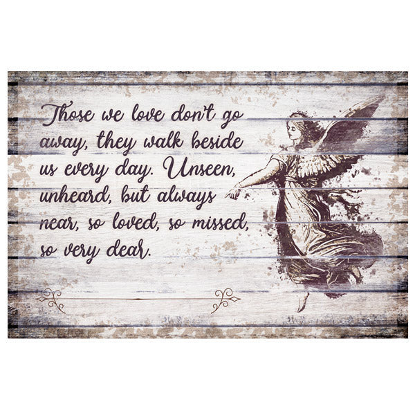 Personalized Those We Love Don't Go Away Memorial Canvas Wall Art – Memorial Gift
