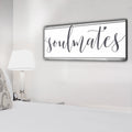 Soulmates Panoramic Canvas Wall Art – Couple Gift
