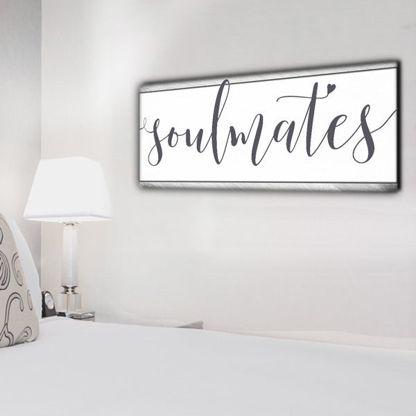 Soulmates Panoramic Canvas Wall Art – Couple Gift