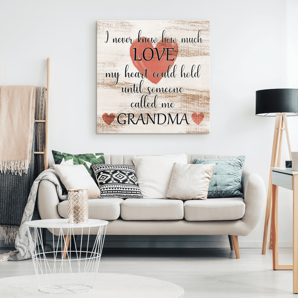 Until Someone Called Me Grandma Canvas Wall Art – Gift for Grandma