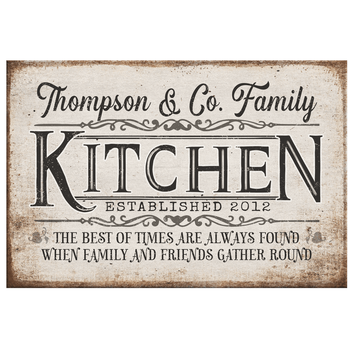 Personalized Kitchen - The Best Of Times Canvas Wall Art – Kitchen Wall Decor