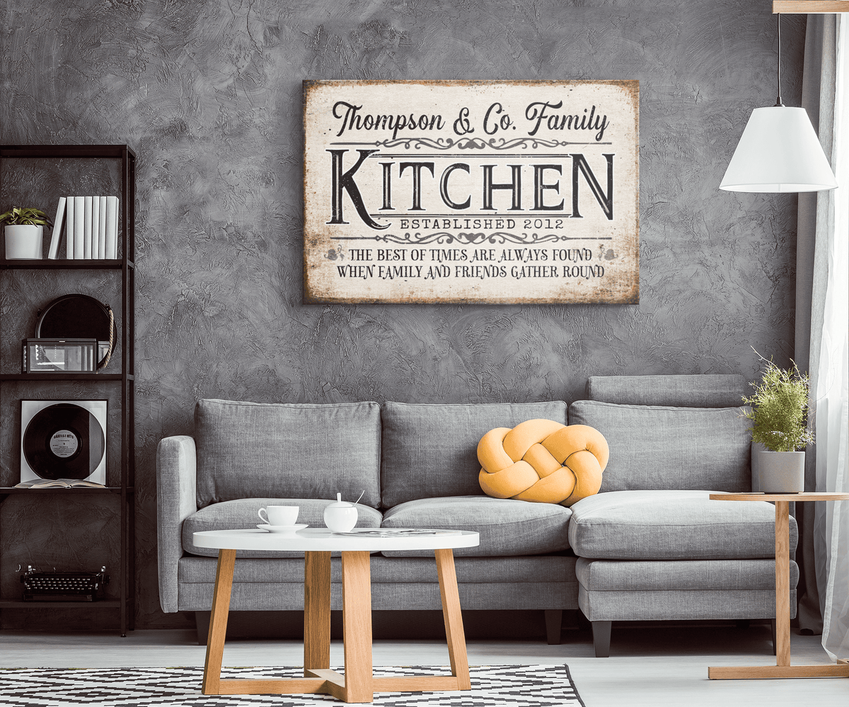 Personalized Kitchen - The Best Of Times Canvas Wall Art – Kitchen Wall Decor