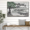 Family Tree - Roots As One Canvas Wall Art – Family Home Decor