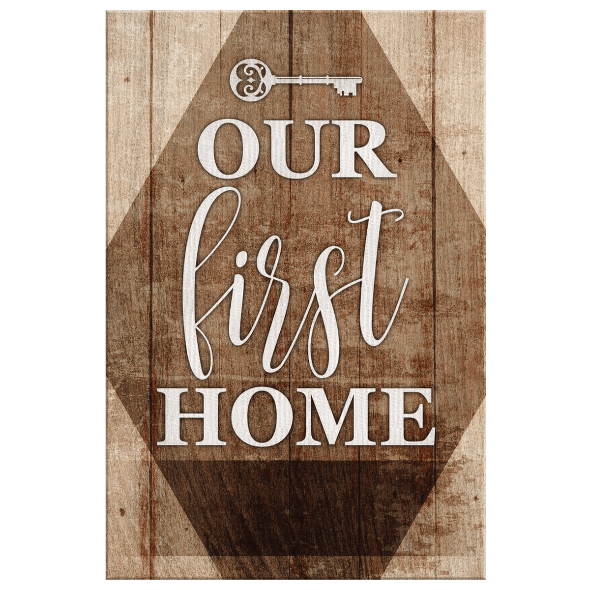 Personalized Our First Home Canvas Wall Art – Housewarming Gift