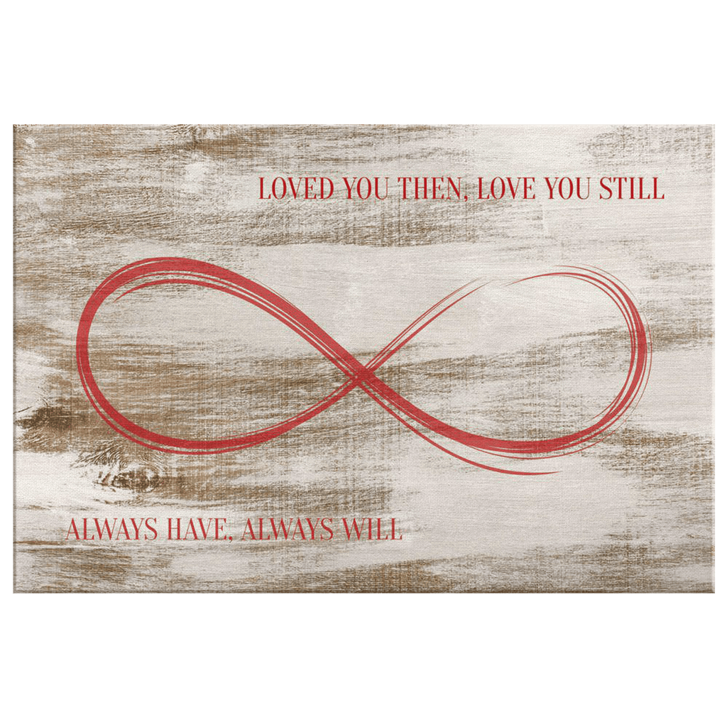 Personalized Loved You Then Canvas Wall Art – Couple Gift
