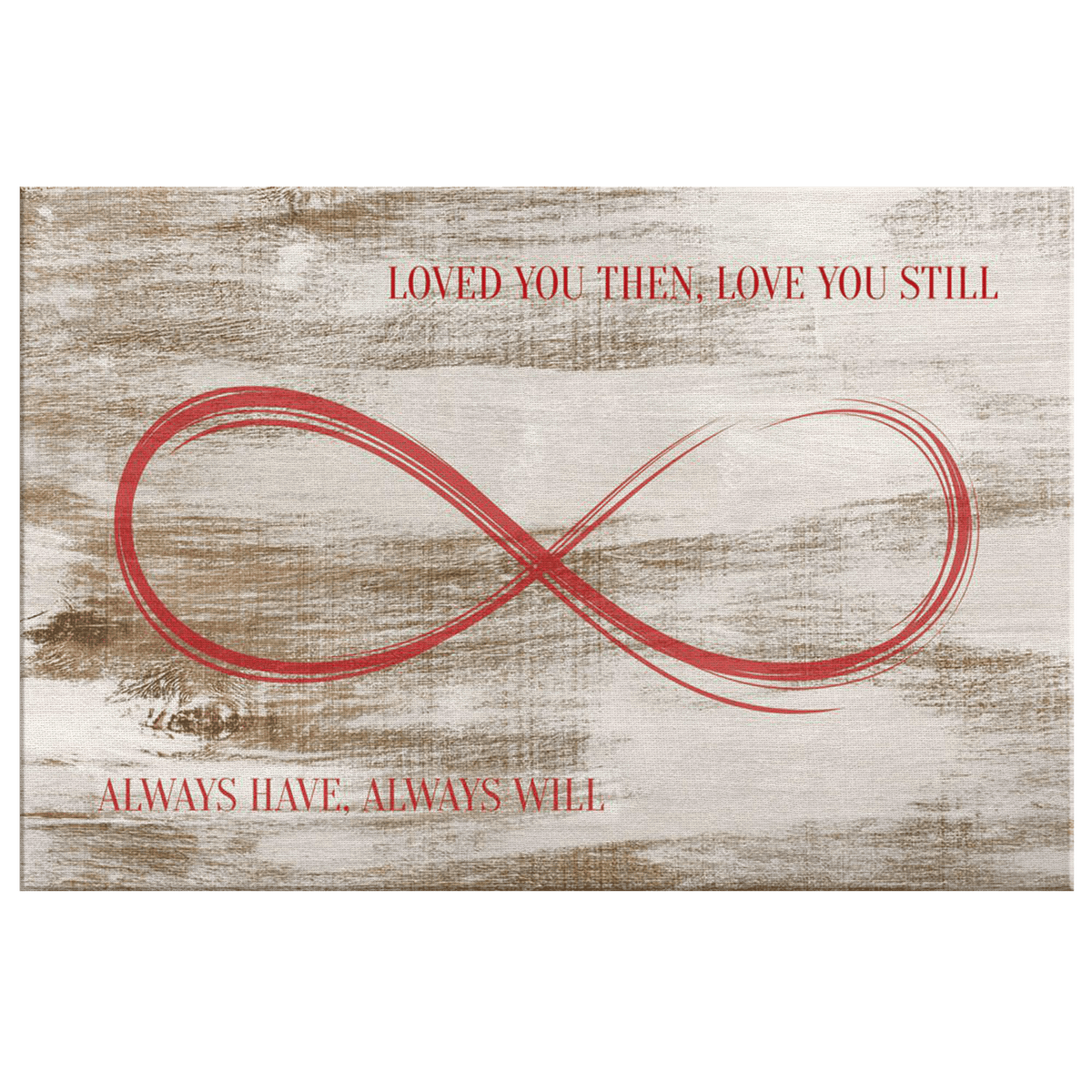 Personalized Loved You Then Canvas Wall Art – Couple Gift