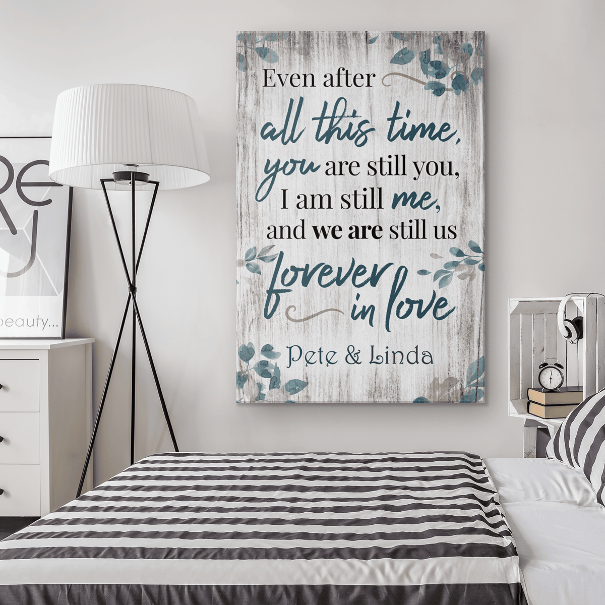 Personalized All This Time, We Are Still In Love Canvas Wall Art – Couple Gift