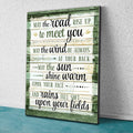 May The Road Rise Up To Meet You Irish Blessing Canvas Wall Art – Irish Home Decor