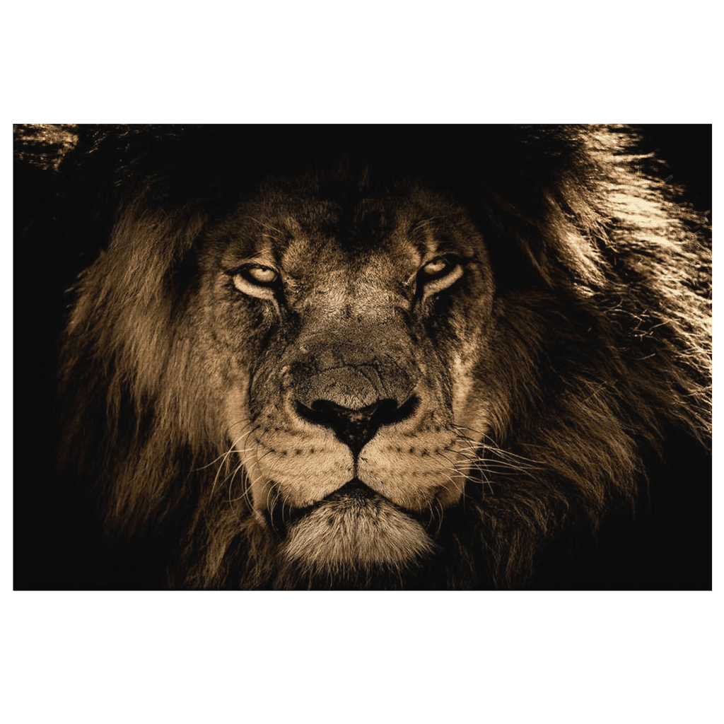 King Of The Jungle Canvas Wall Art – Lion Wall Art