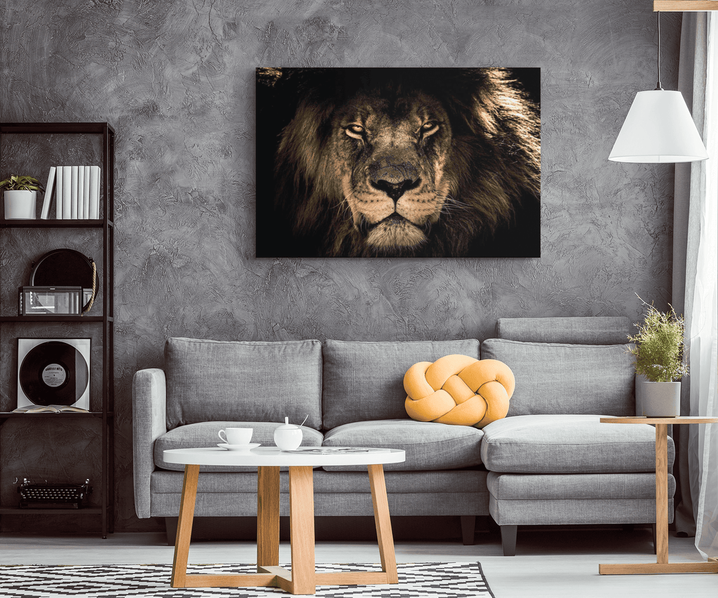 King Of The Jungle Canvas Wall Art – Lion Wall Art