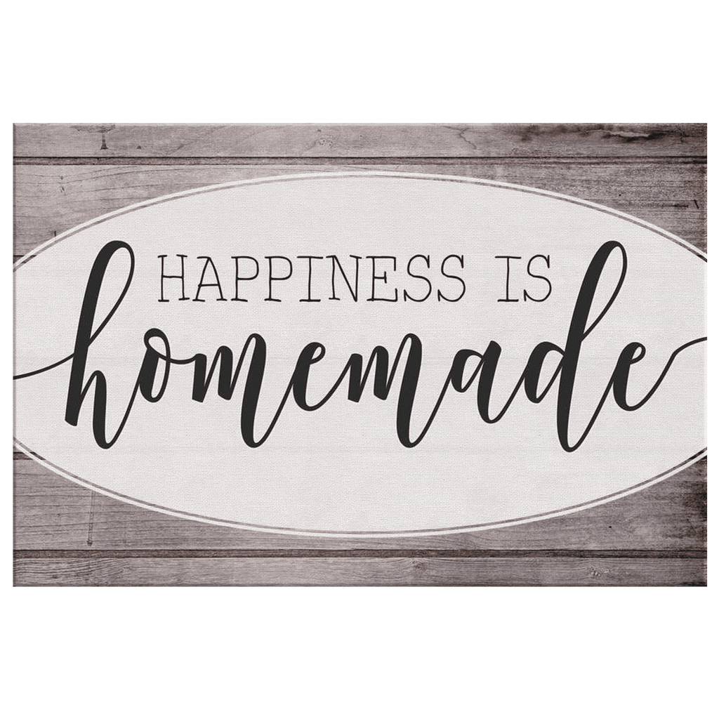 Happiness Is Homemade Canvas Wall Art – Kitchen Wall Decor