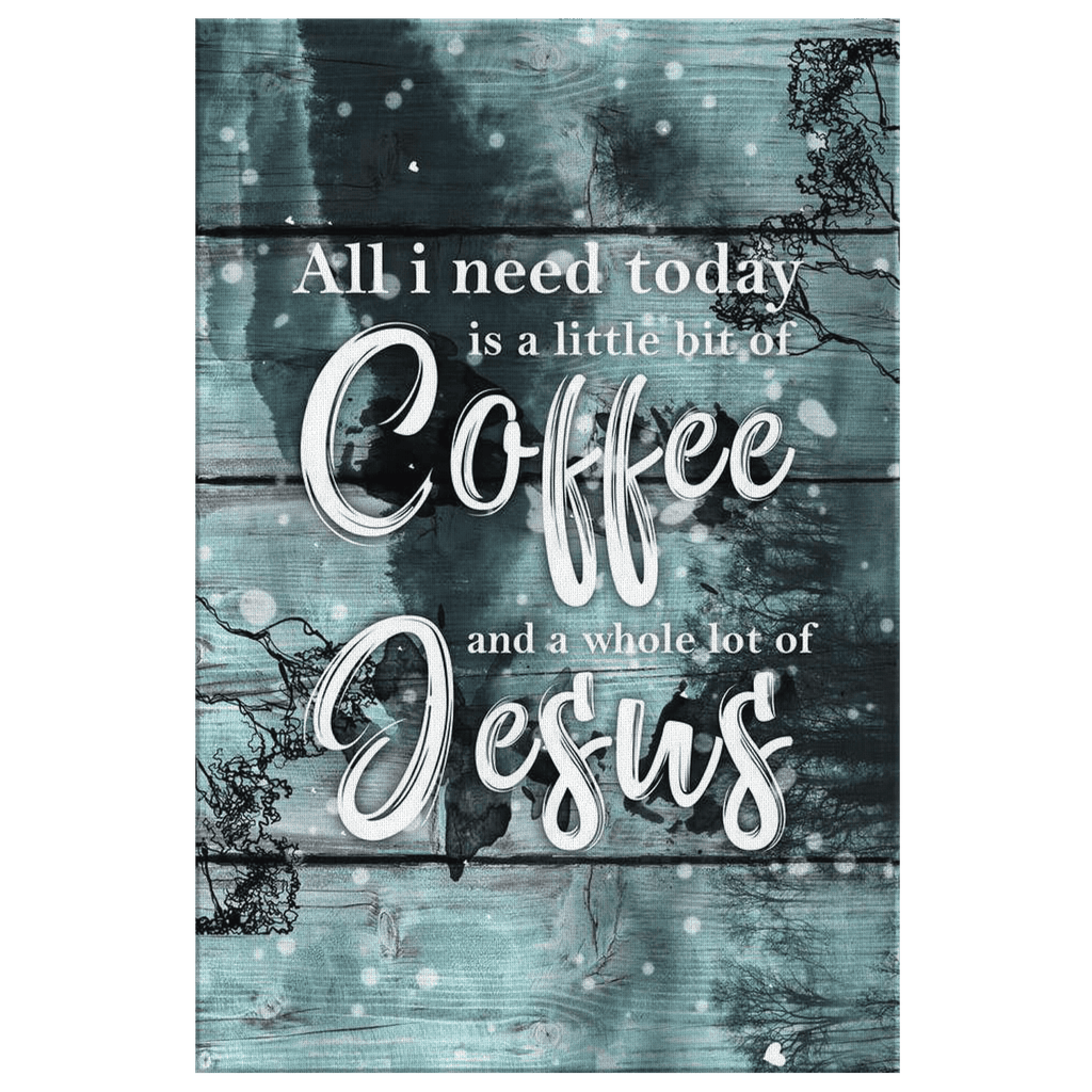 Coffee And Jesus Canvas Wall Art – Christian Wall Decor