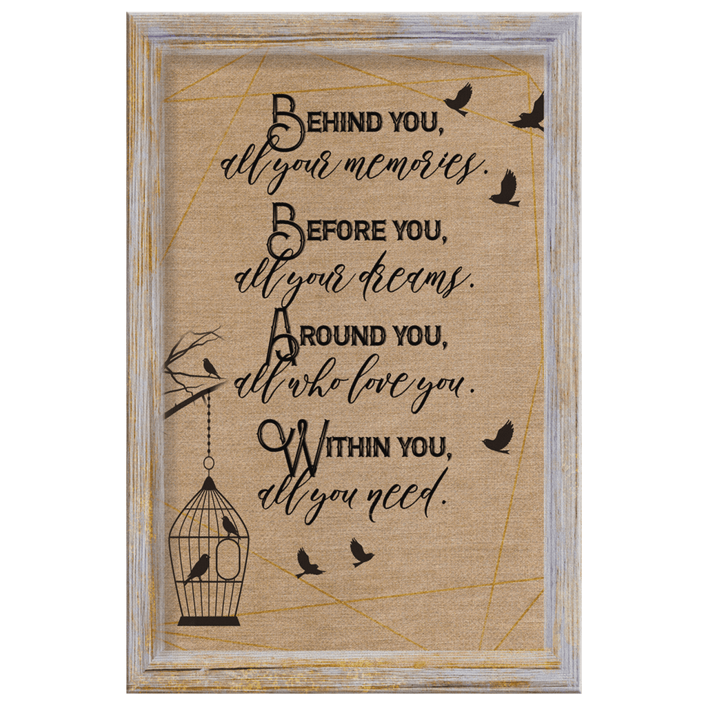 Personalized Inspirational Graduation Canvas Wall Art – Graduation Gift
