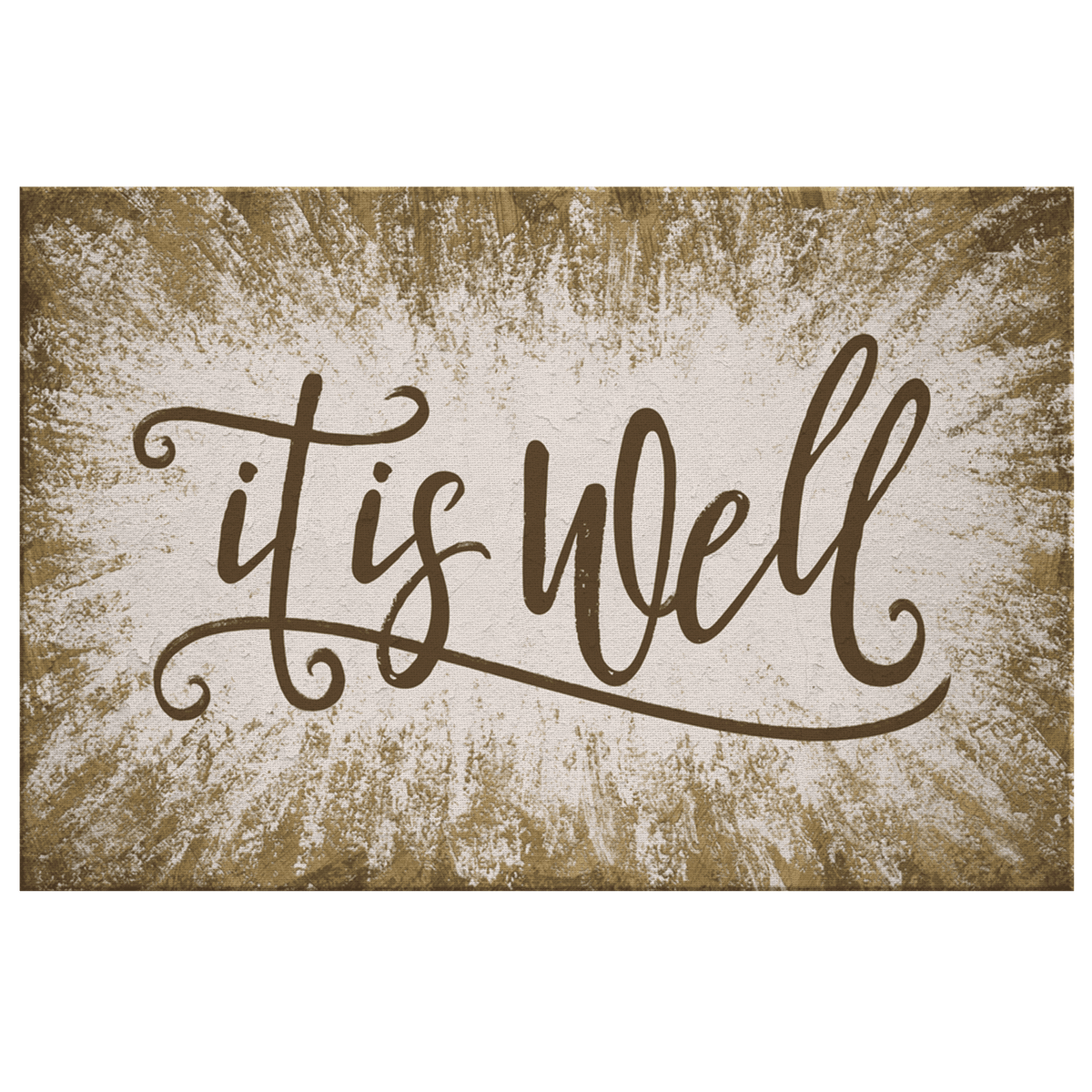 It Is Well Canvas Wall Art – Christian Wall Decor