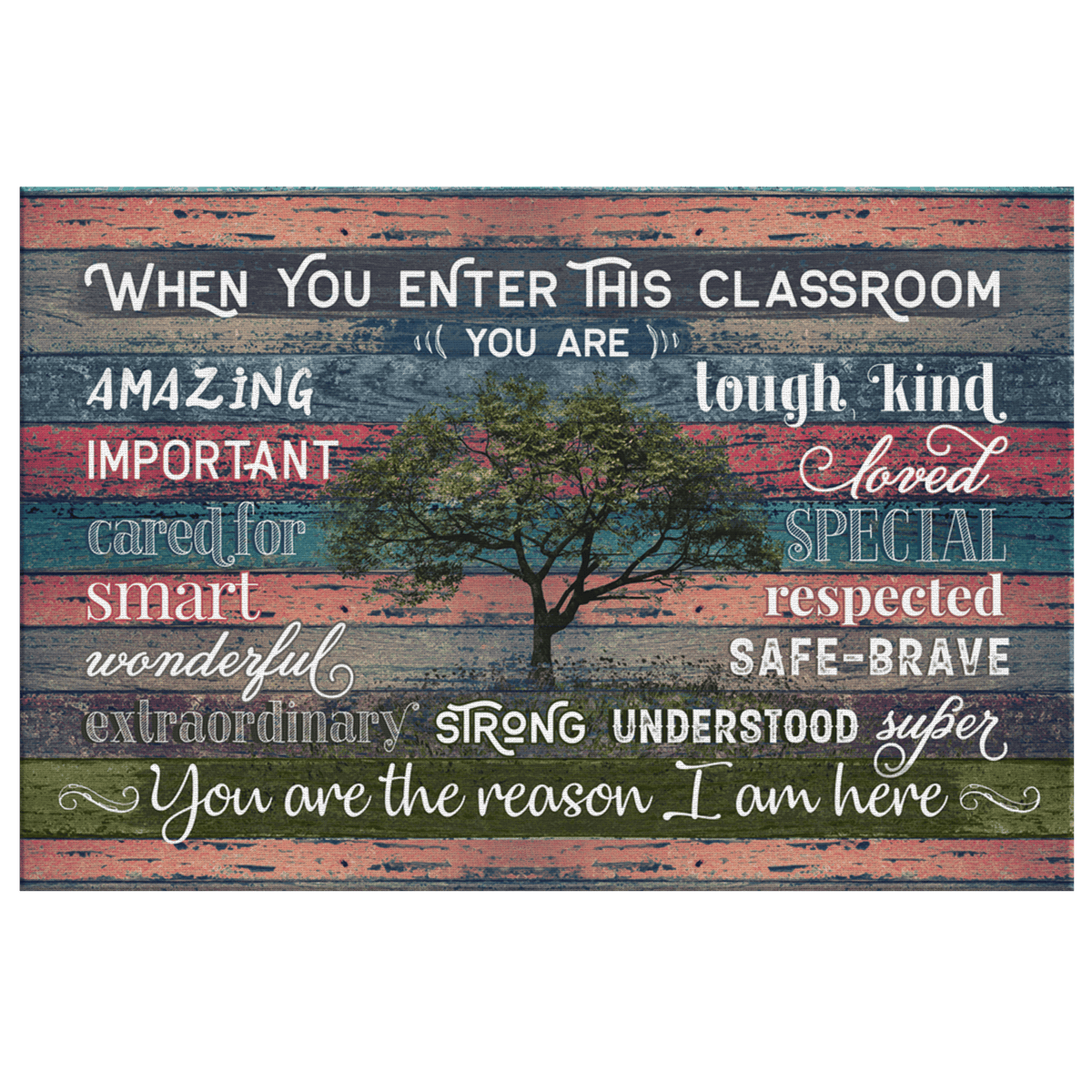 When You Enter This Classroom Canvas Wall Art – Teacher Gift