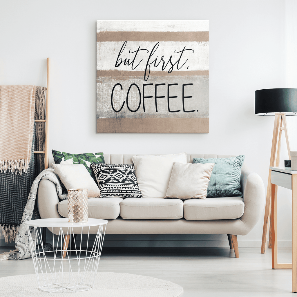 But First, Coffee Canvas Wall Art – Kitchen Wall Decor