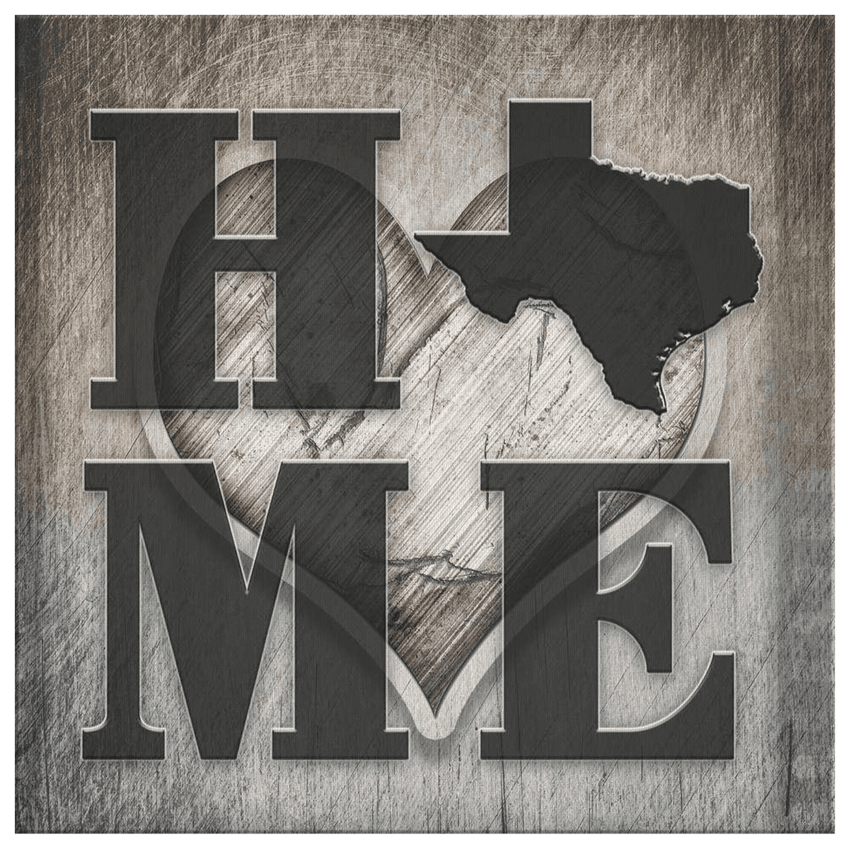 Texas Home Canvas Wall Art – Family Home Decor
