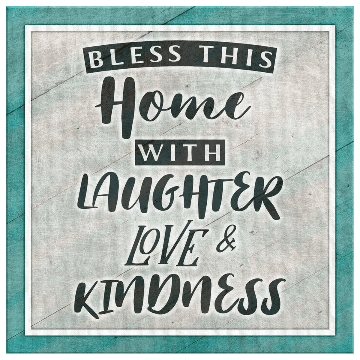Bless This Home Canvas Wall Art – Christian Wall Decor