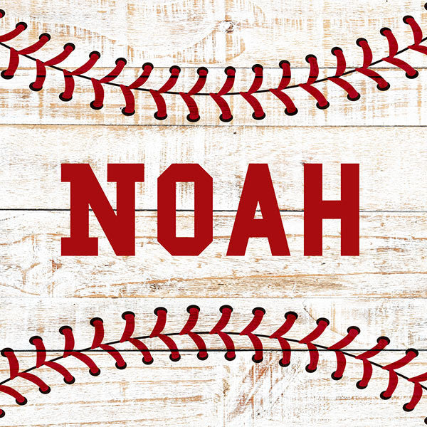 Personalized Baseball Name Canvas Wall Art – Sports Wall Decor