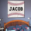Personalized Baseball Name Canvas Wall Art – Sports Wall Decor