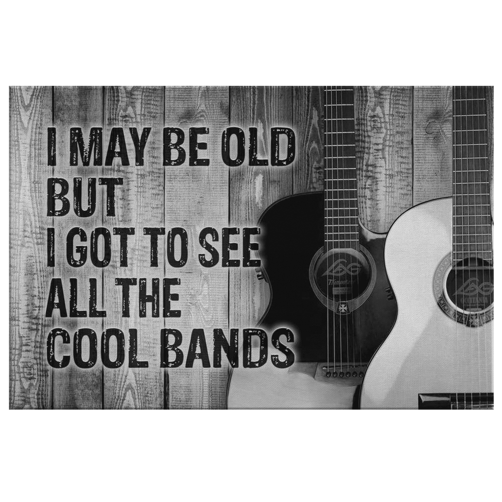 All The Cool Bands Canvas Wall Art – Music Room Decor