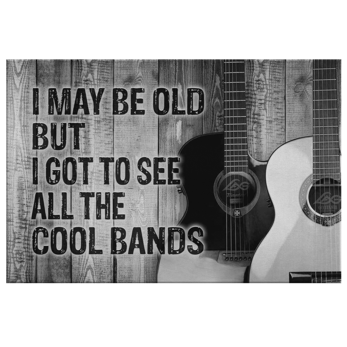 All The Cool Bands Canvas Wall Art – Music Room Decor