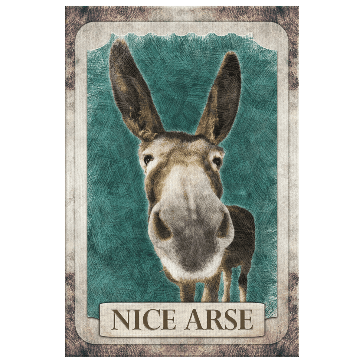 Nice Arse Bathroom Canvas Wall Art – Funny Bathroom Decor