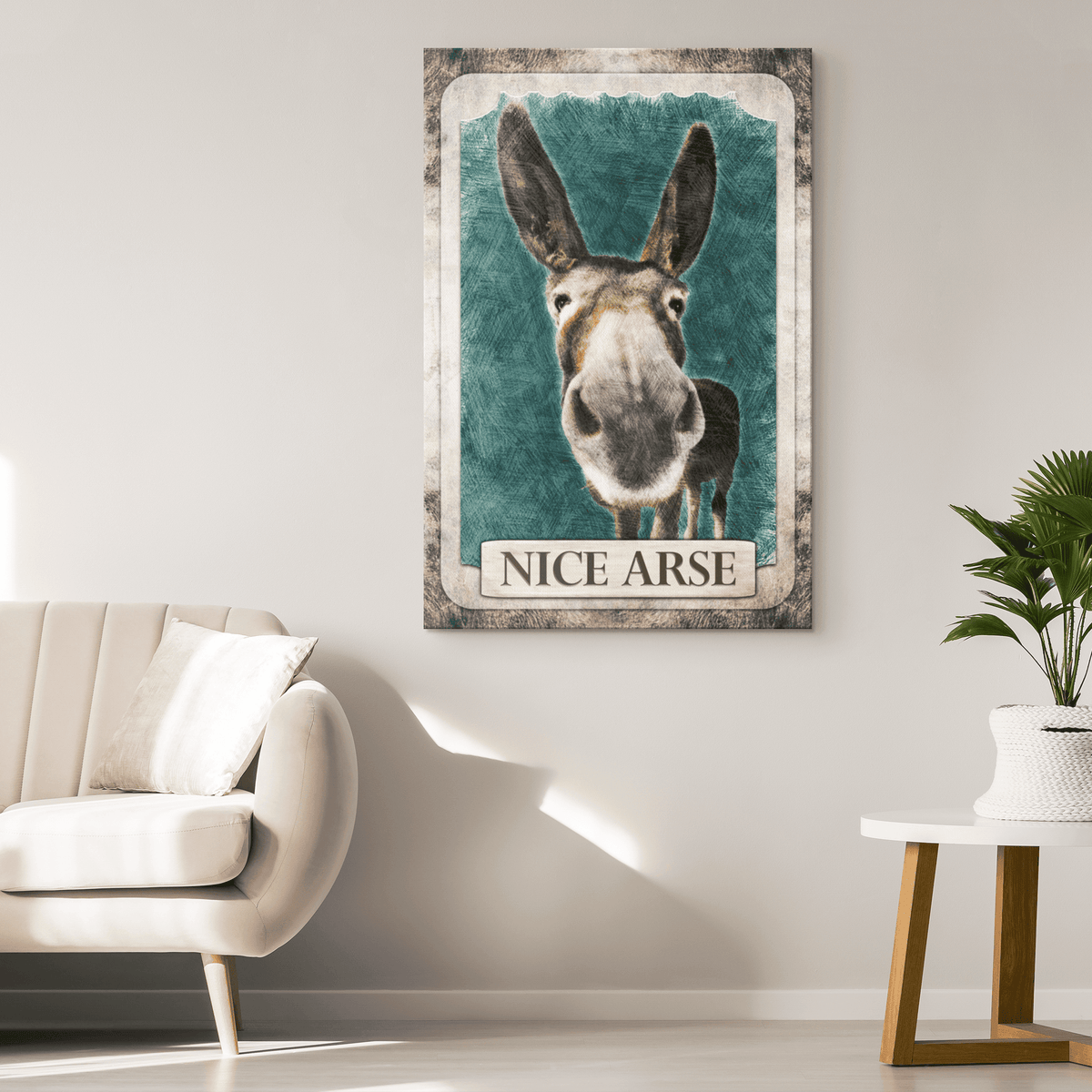 Nice Arse Bathroom Canvas Wall Art – Funny Bathroom Decor