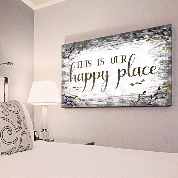 This Is Our Happy Place Canvas Wall Art – Family Home Decor