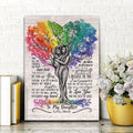 To My Daughter, Love Mom Beautiful Tree Canvas Wall Art – Gift for Daughter