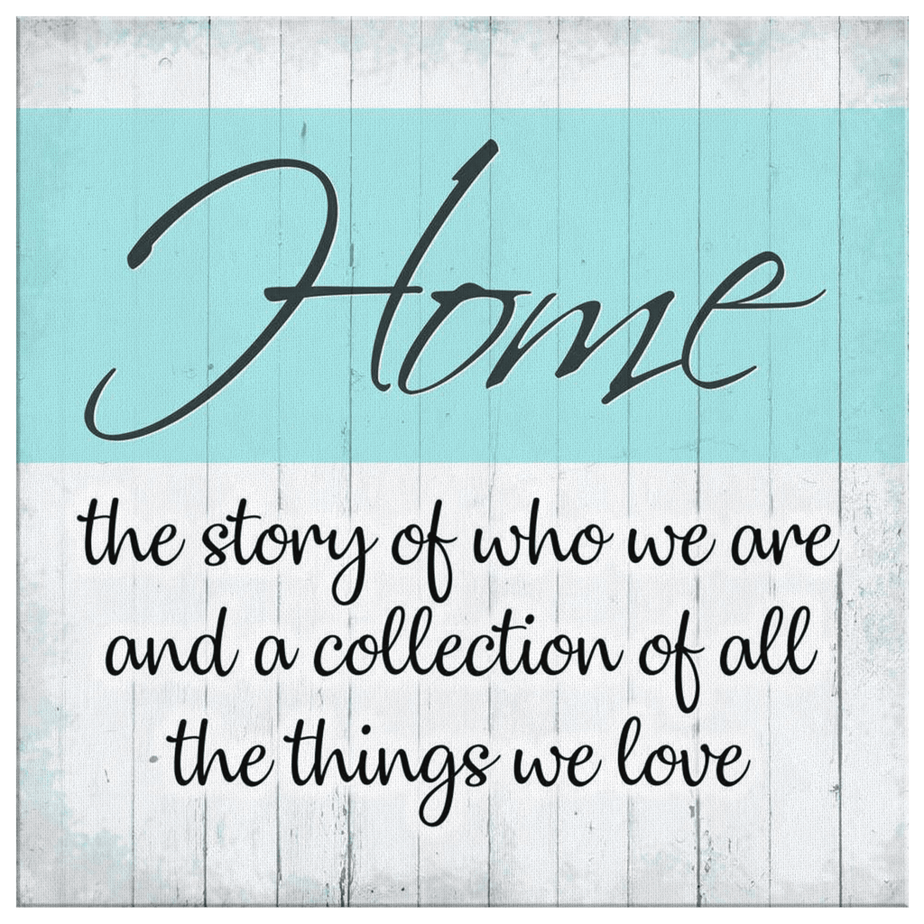 Home - All The Things We Love Canvas Wall Art – Family Home Decor