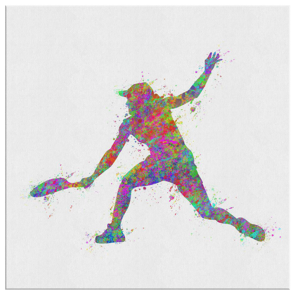 Watercolor Tennis Canvas Wall Art – Sports Wall Decor