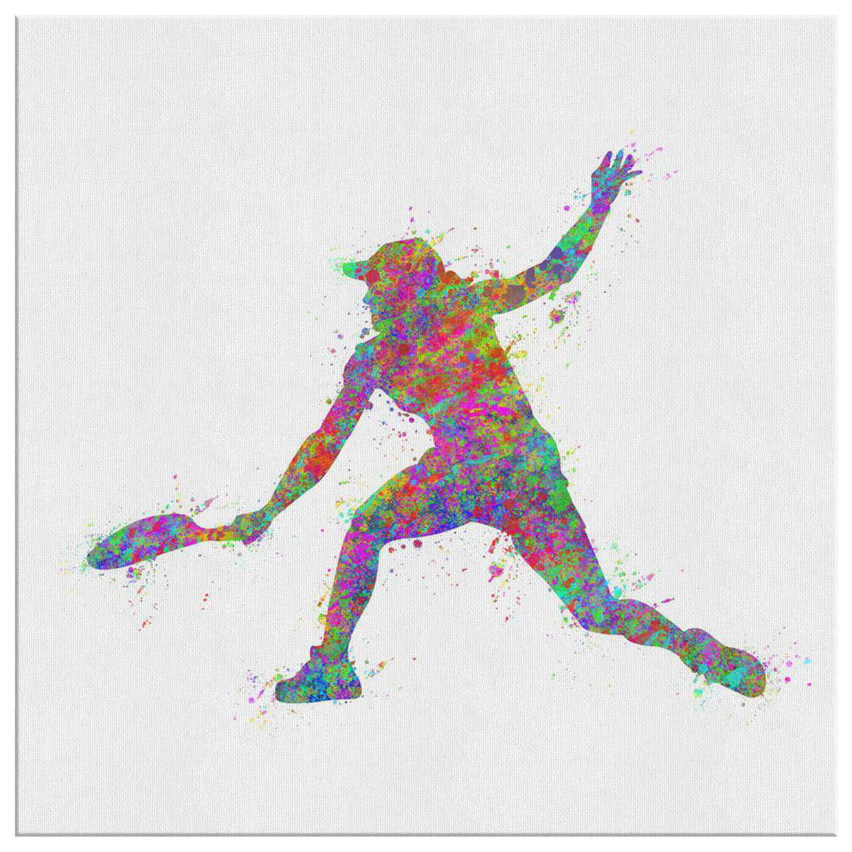 Watercolor Tennis Canvas Wall Art – Sports Wall Decor