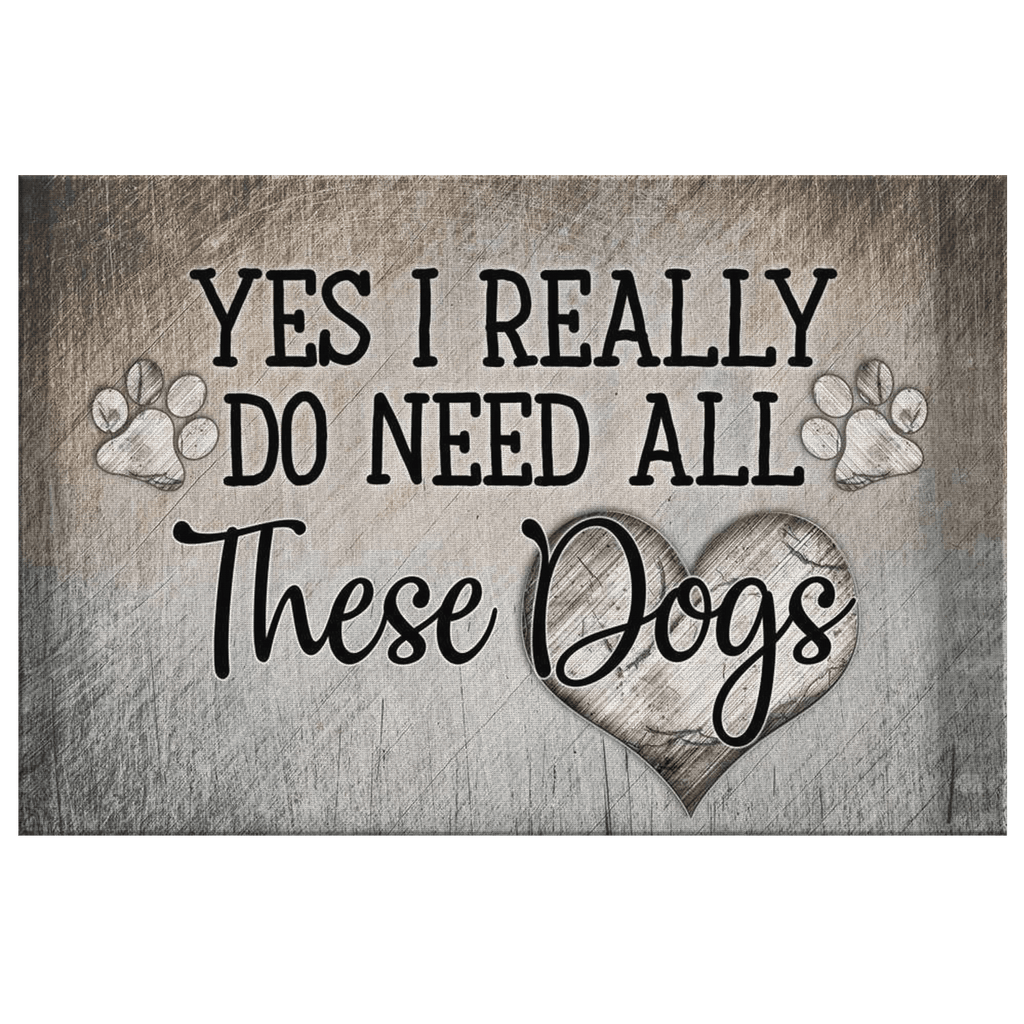 All These Dogs Canvas Wall Art – Pet Lover Gift
