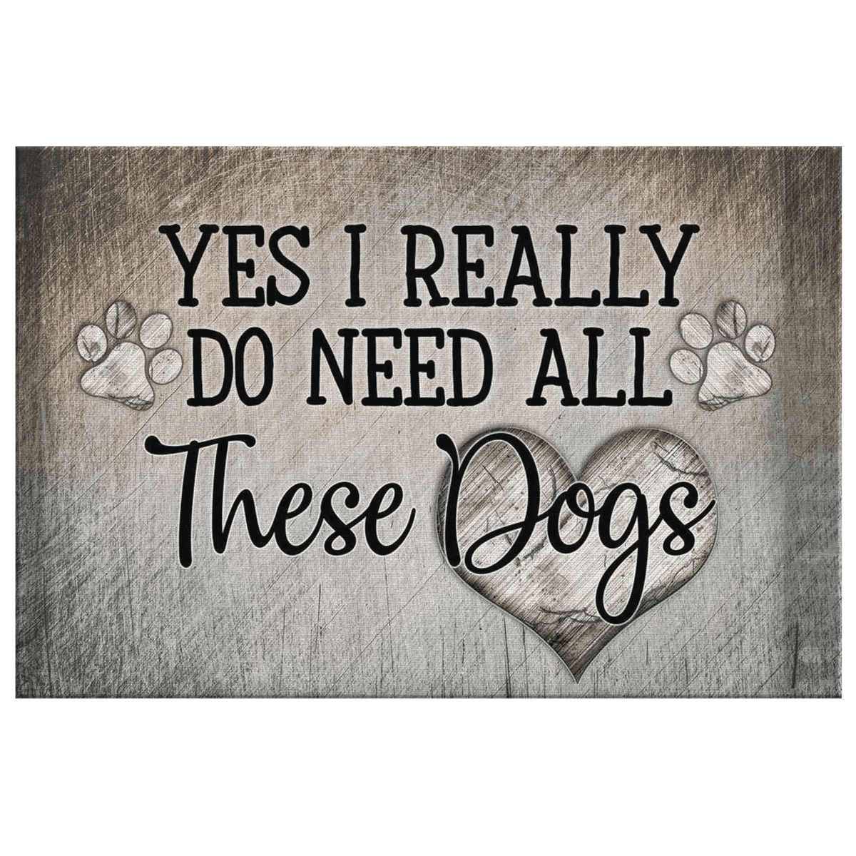 All These Dogs Canvas Wall Art – Pet Lover Gift