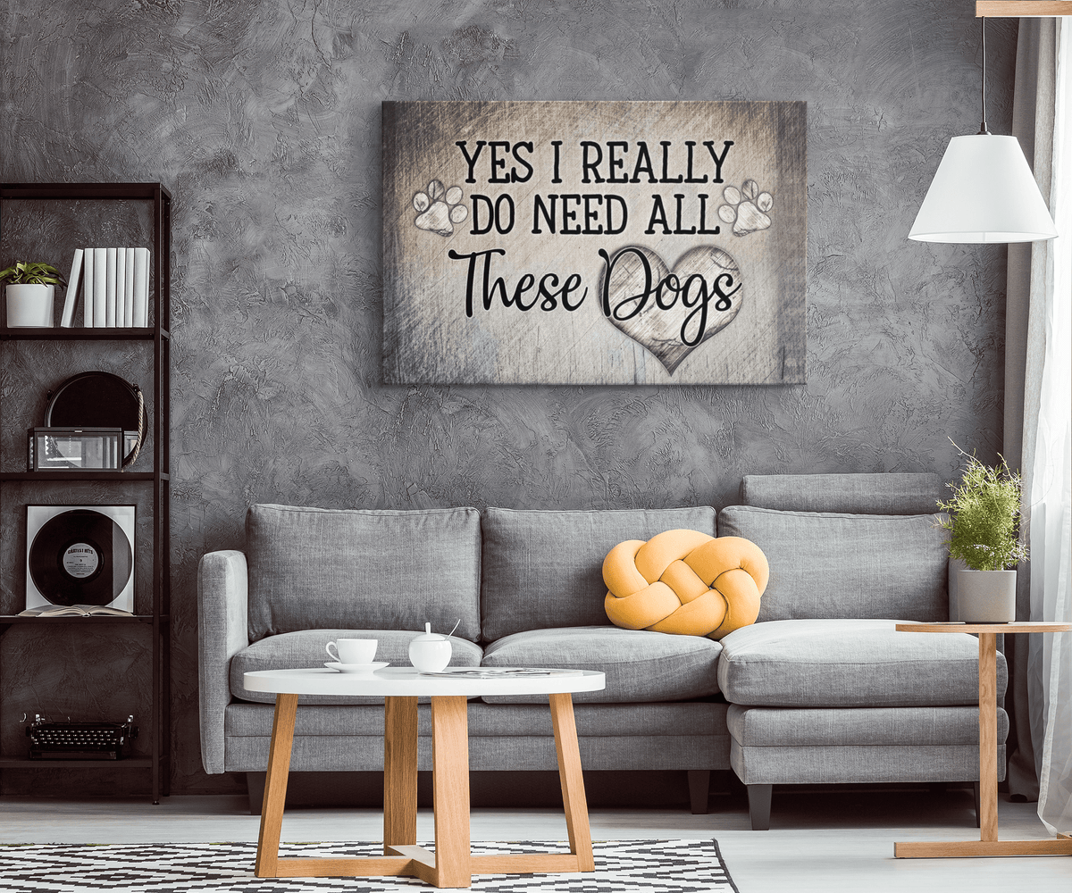 All These Dogs Canvas Wall Art – Pet Lover Gift