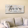 This Is Us - Our Life, Our Story, Our Home Panoramic Canvas Wall Art – Family Home Decor