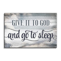 Give It To God And Go To Sleep Canvas – Christian Bedroom Wall Art