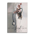 Nurse Here I Am Lord Send Me Canvas – Christian Nurse Gift