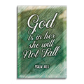God Is Within Her She Will Not Fall Canvas – Psalm 46:5 Wall Art