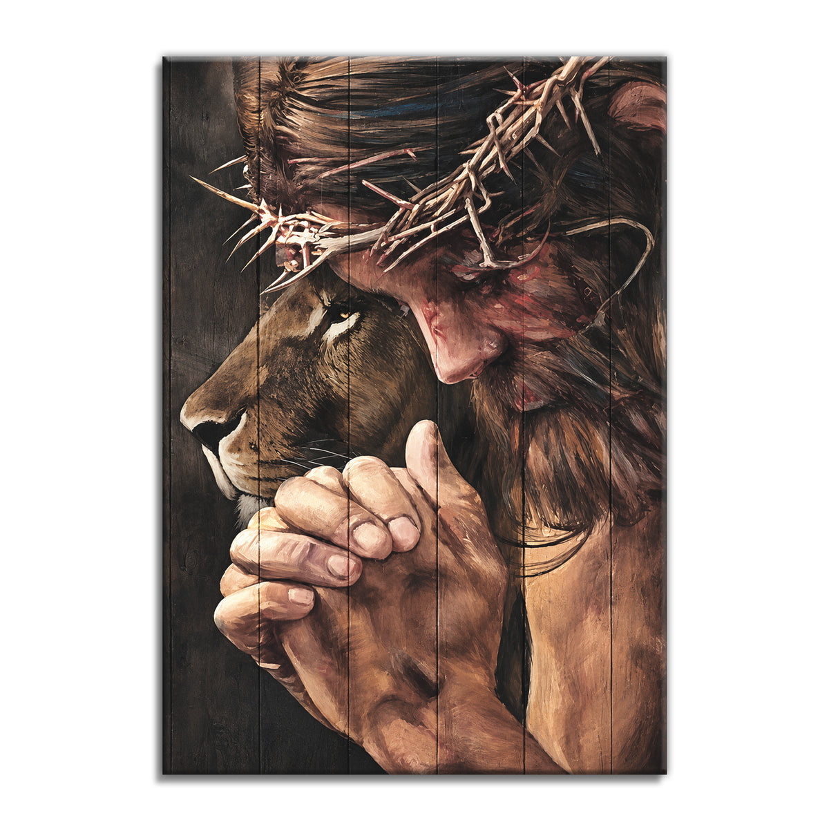Trust In The Lord Praying Hands Canvas – Christian Wall Decor
