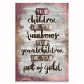 Grandchildren Are Your Pot Of Gold Canvas – Gift For Grandparents
