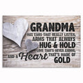 Grandma Ears That Listen Heart Of Gold Canvas – Gift For Grandma