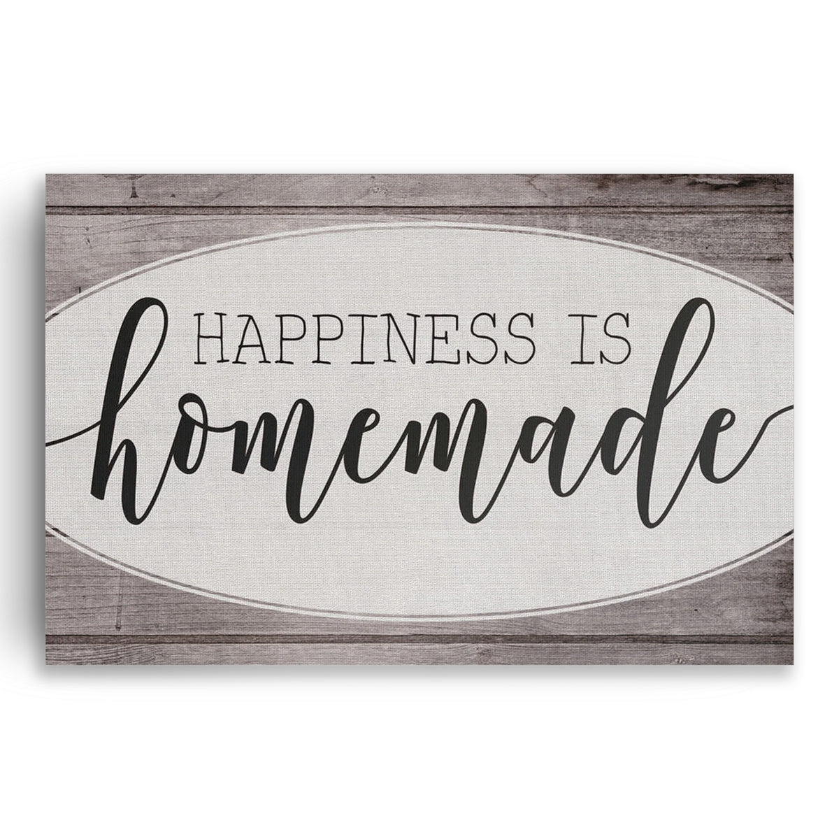 Happiness Is Homemade Canvas Wall Art – Farmhouse Kitchen Decor