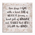 Here Sleeps A Girl With Magical Dreams Canvas – Girls Room Wall Art