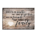 Here's To The Friends That Turned Into Family Canvas – Friendship Gift