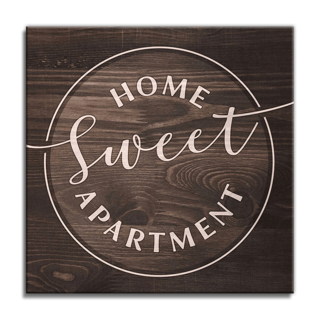 Home Sweet Apartment Canvas Wall Art – Renter And First Flat Decor