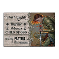 Mighty Warrior Princess Child Of God Canvas – Christian Girls Wall Art