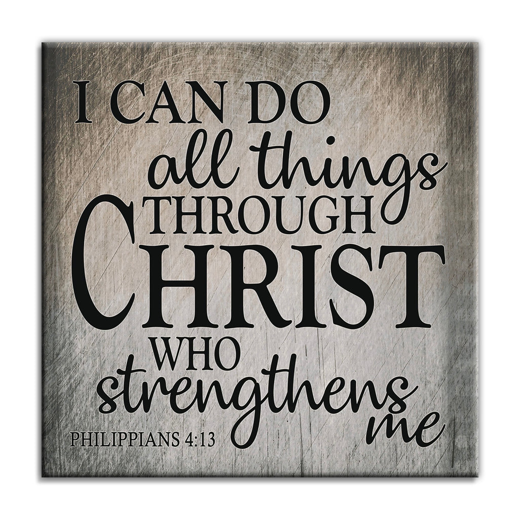I Can Do All Things Through Christ Canvas – Philippians 4:13 Wall Art
