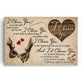I Choose You Couple Hands Canvas – Anniversary Wall Art